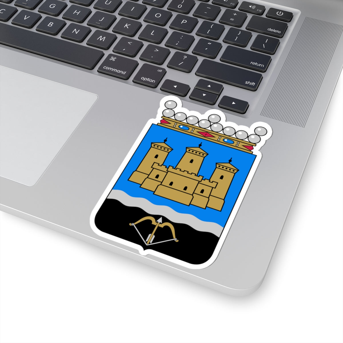 Savonlinna.vaakuna (Finland) (Coat of Arms) STICKER Vinyl Kiss-Cut Decal