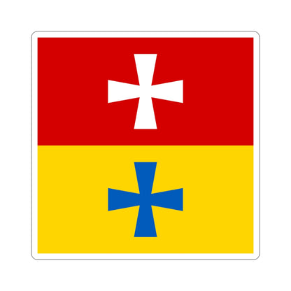Rozhyshe flag (Ukraine) STICKER Vinyl Kiss-Cut Decal