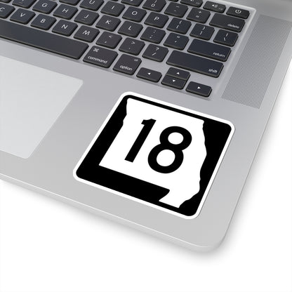 MO-18 (Missouri) (Road Sign) STICKER Vinyl Kiss-Cut Decal
