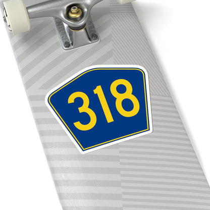 PR secondary 318 (Puerto Rico) (Road Sign) STICKER Vinyl Kiss-Cut Decal