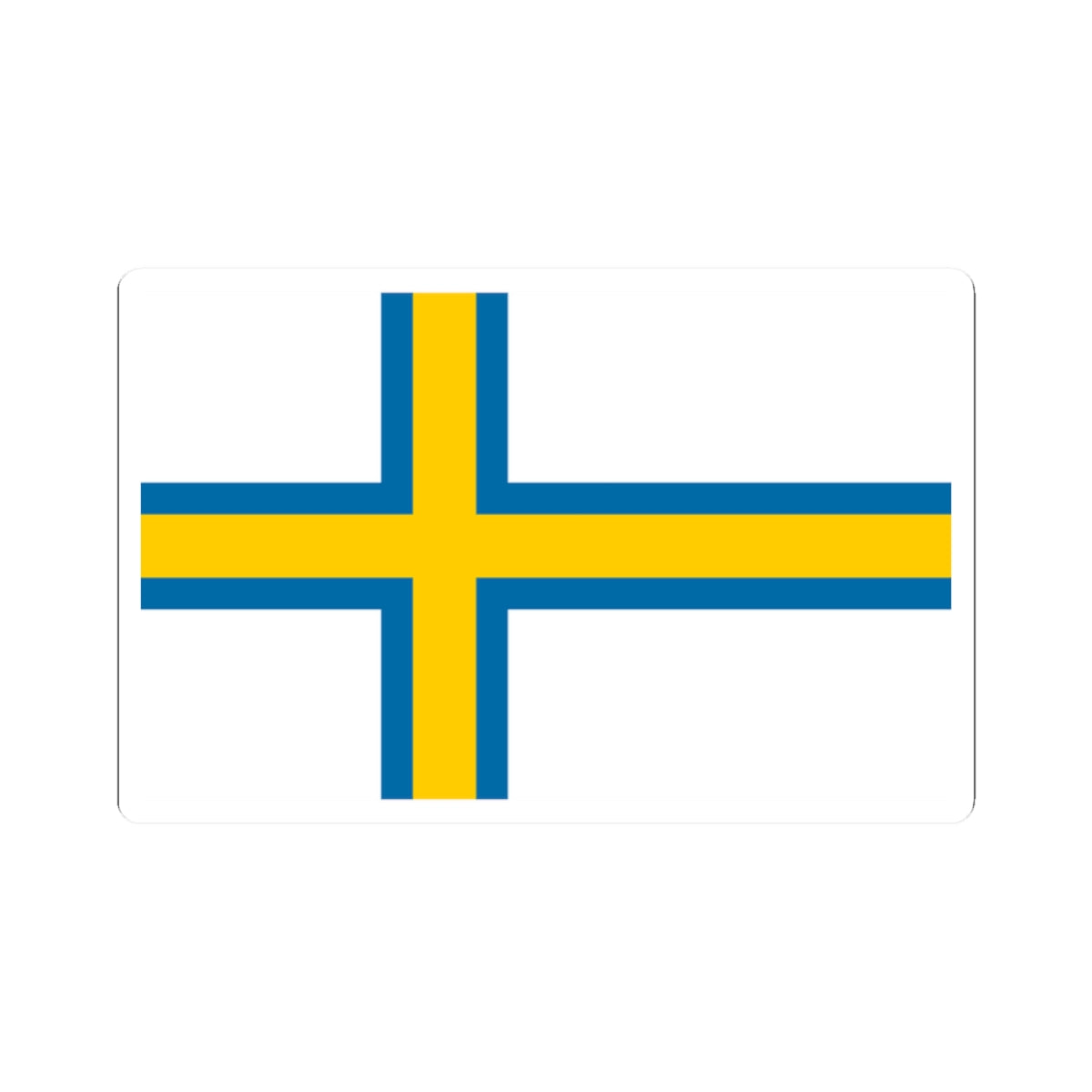 Norrland flag (Sweden) STICKER Vinyl Kiss-Cut Decal