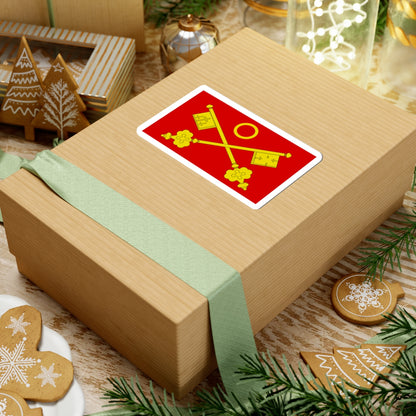 Saint Peter Westminster Abbey Flag (England) STICKER Vinyl Kiss-Cut Decal