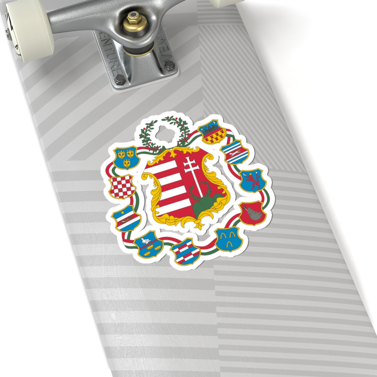 Great coat of arms of Hungary (1849) - STICKER Vinyl Kiss-Cut Decal