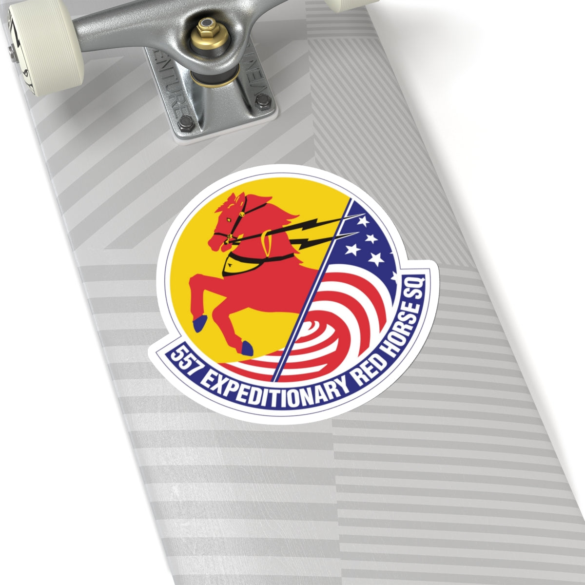 557th Expeditionary Red Horse Squadron (U.S. Air Force) STICKER Vinyl Kiss-Cut Decal