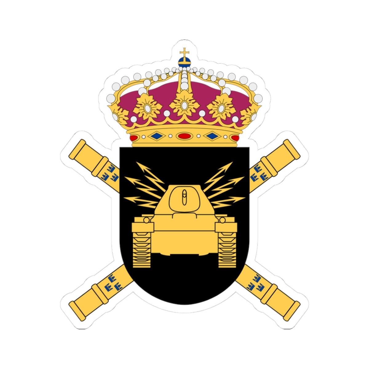 Södra arméfördelningen vapen (Sweden) (Coat of Arms) STICKER Vinyl Kiss-Cut Decal