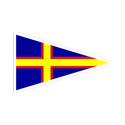 Burgee of club nautico di roma (Italy) STICKER Vinyl Kiss-Cut Decal