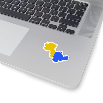 Flag map of the Province of Terni (Italy) STICKER Vinyl Kiss-Cut Decal