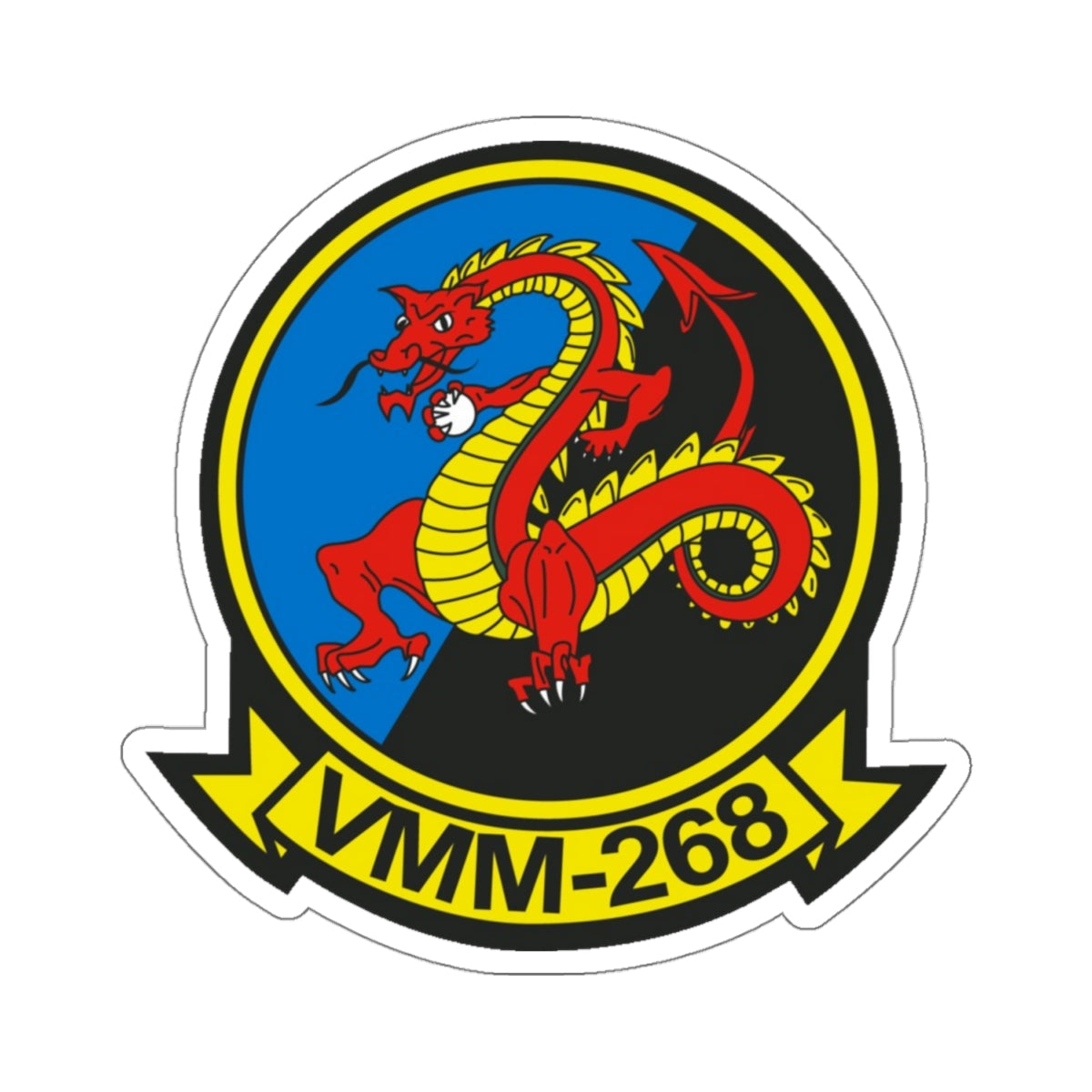 VMM 268 Marine Medium Tiltrotor Squadron 268 (USMC) STICKER Vinyl Kiss-Cut Decal