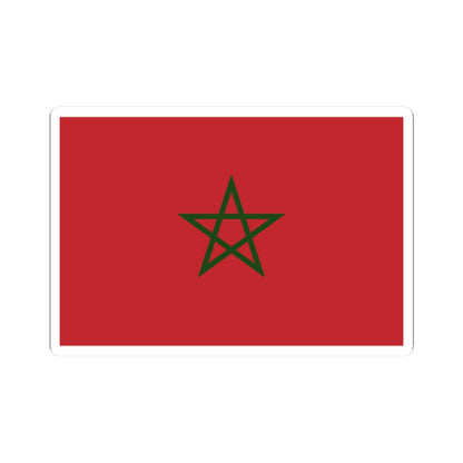 Flag of Morocco palm leaf (Morocco) STICKER Vinyl Kiss-Cut Decal