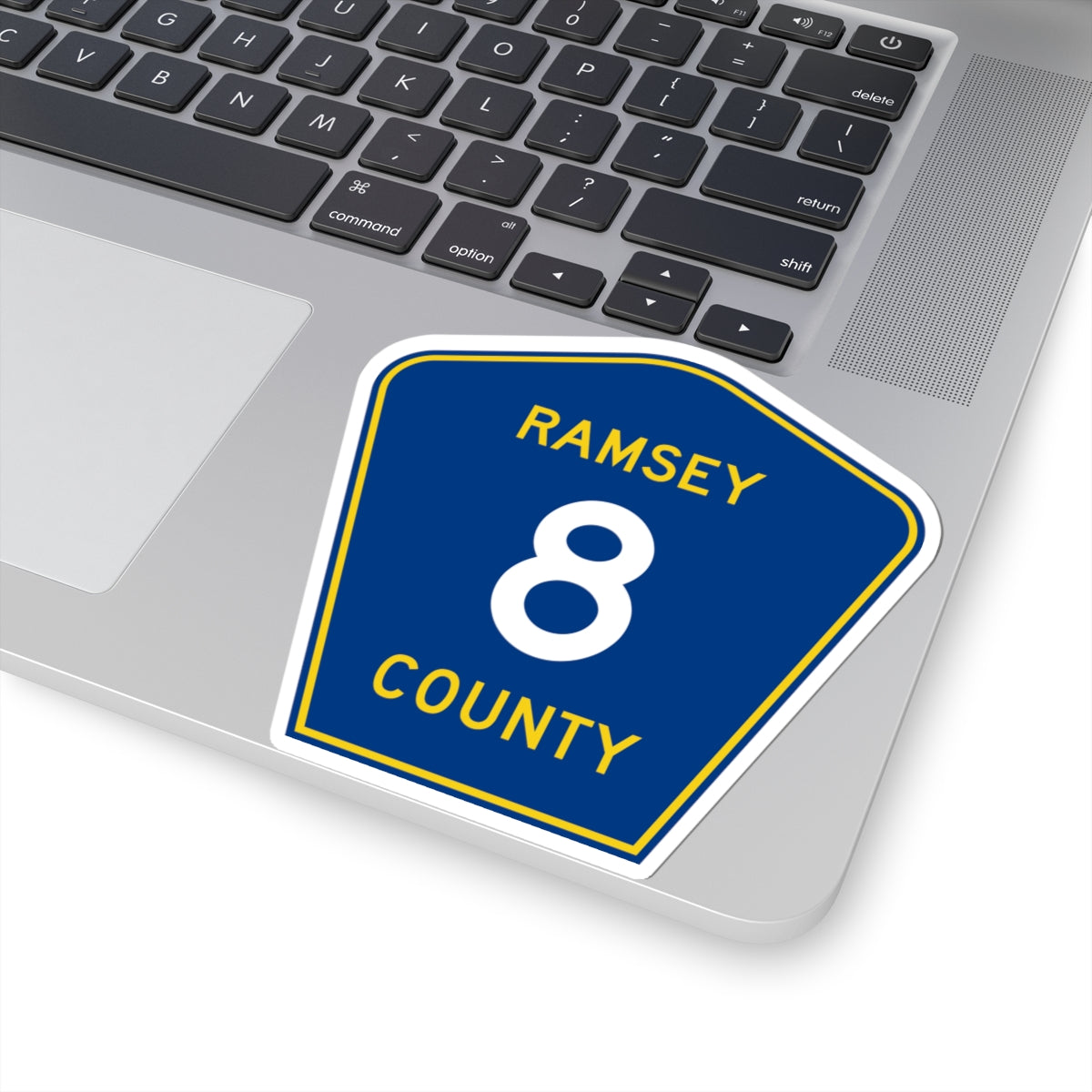 Ramsey County 8 MN (Minnesota) (Road Sign) STICKER Vinyl Kiss-Cut Decal