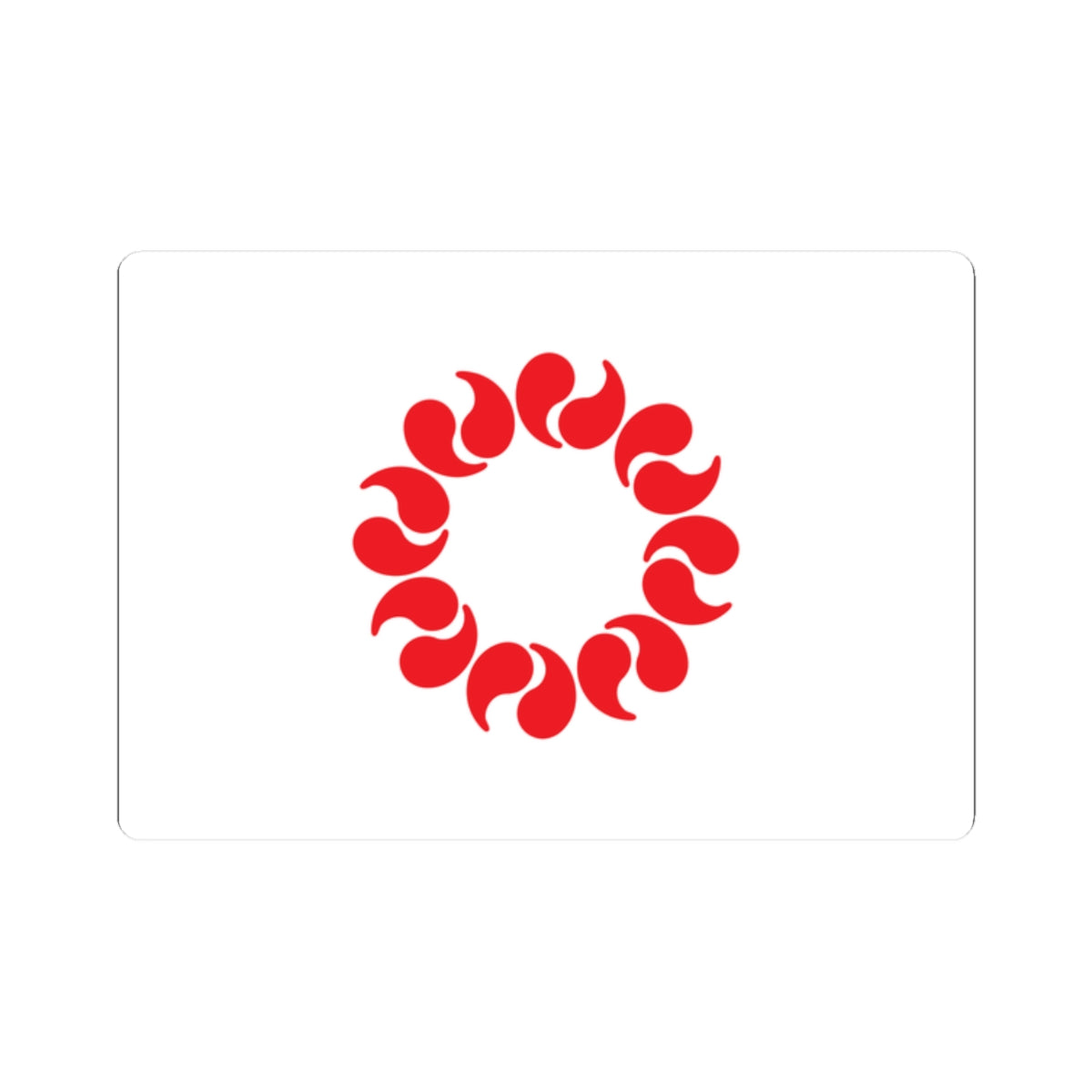 Flag of Saitama Prefecture (Japan) STICKER Vinyl Kiss-Cut Decal