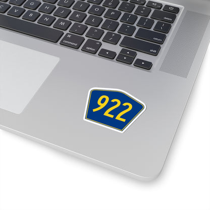 PR secondary 922 (Puerto Rico) (Road Sign) STICKER Vinyl Kiss-Cut Decal