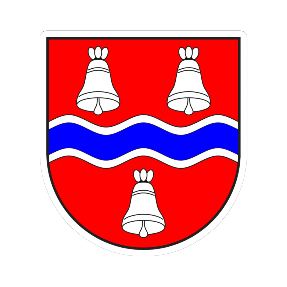 Savognin wappen (Switzerland) (Coat of Arms) STICKER Vinyl Kiss-Cut Decal