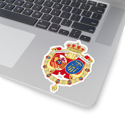 Coat of Arms of the Spanish Legal Representatives of the State - STICKER Vinyl Kiss-Cut Decal