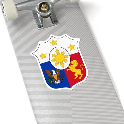 Arms of the Philippines (Philippines) (Coat of Arms) STICKER Vinyl Kiss-Cut Decal