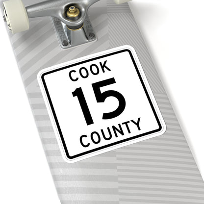 Cook County 15 MN (Minnesota) (Road Sign) STICKER Vinyl Kiss-Cut Decal