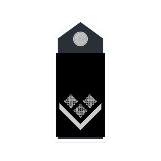 Naramenica odore narednika HRZ i PZO (Croatia) (Military Rank) STICKER Vinyl Kiss-Cut Decal