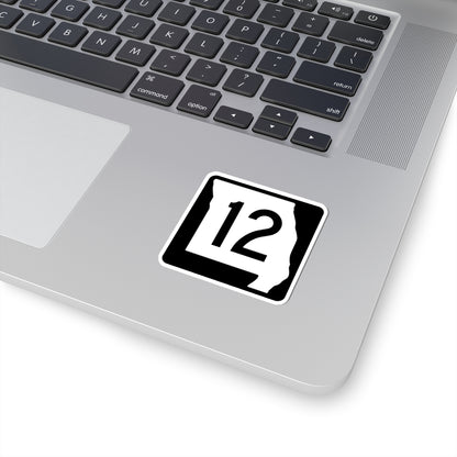 MO-12 (Missouri) (Road Sign) STICKER Vinyl Kiss-Cut Decal