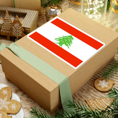 Flag of Lebanon WFB 2000 (Lebanon) STICKER Vinyl Kiss-Cut Decal