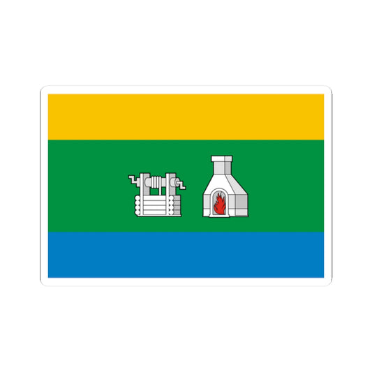 Flag of Yekaterinburg Sverdlovsk oblast (Russia) STICKER Vinyl Kiss-Cut Decal