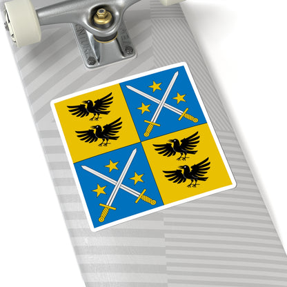 Flag of Martin Werlen (Switzerland) STICKER Vinyl Kiss-Cut Decal