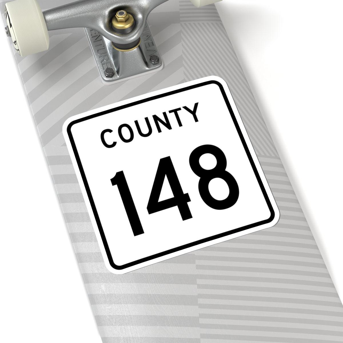 County 148 square (Minnesota) (Road Sign) STICKER Vinyl Kiss-Cut Decal