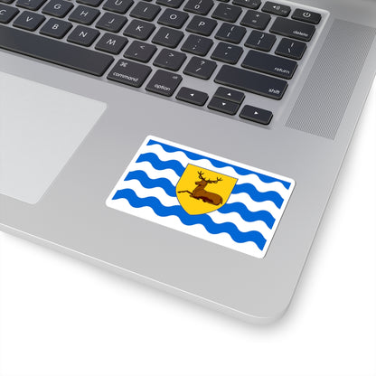 County Flag of Hertfordshire version (England) STICKER Vinyl Kiss-Cut Decal