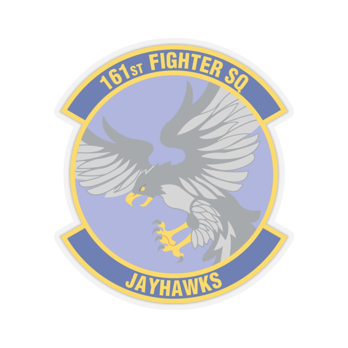 161 Fighter Squadron (U.S. Air Force) STICKER Vinyl Kiss-Cut Decal-6 Inch-Transparent-The Sticker Space