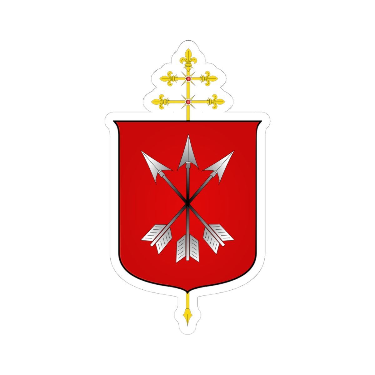 Arquidiocese do rio (Brazil) (Coat of Arms) STICKER Vinyl Kiss-Cut Decal