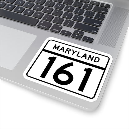 MD Route 161 (Maryland) (Road Sign) STICKER Vinyl Kiss-Cut Decal