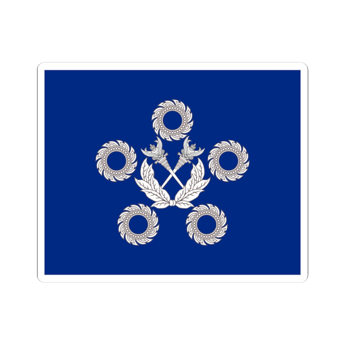 Flag Thai Admiral of the Fleet 1956-1979 (Thailand) STICKER Vinyl Kiss-Cut Decal