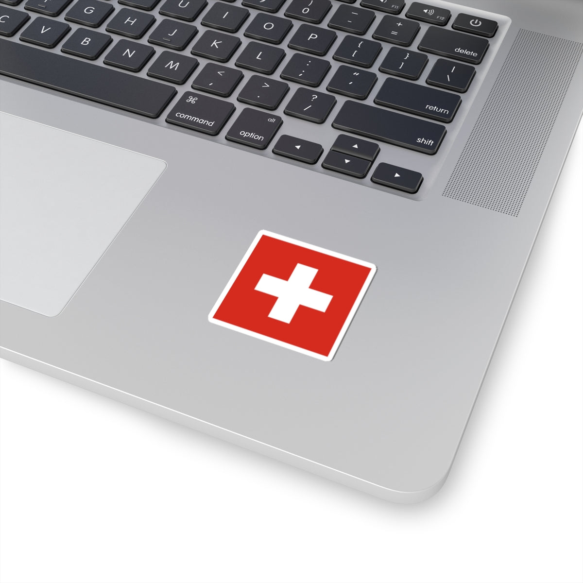 Flag of Switzerland with spacing (Switzerland) STICKER Vinyl Kiss-Cut Decal