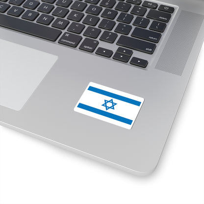 Flag of Israel Pale Blue 3-2 (Israel) STICKER Vinyl Kiss-Cut Decal