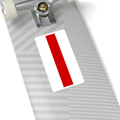 Flag of Belarus 1918 1991-1995 vertical (Belarus) STICKER Vinyl Kiss-Cut Decal