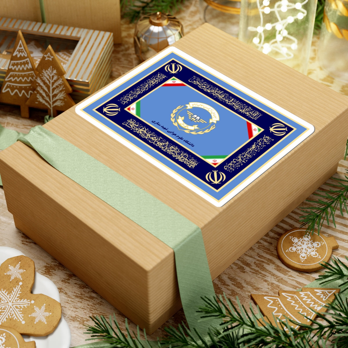 IRI Sattari Air Sciences University Flag Alt (Iran) STICKER Vinyl Kiss-Cut Decal