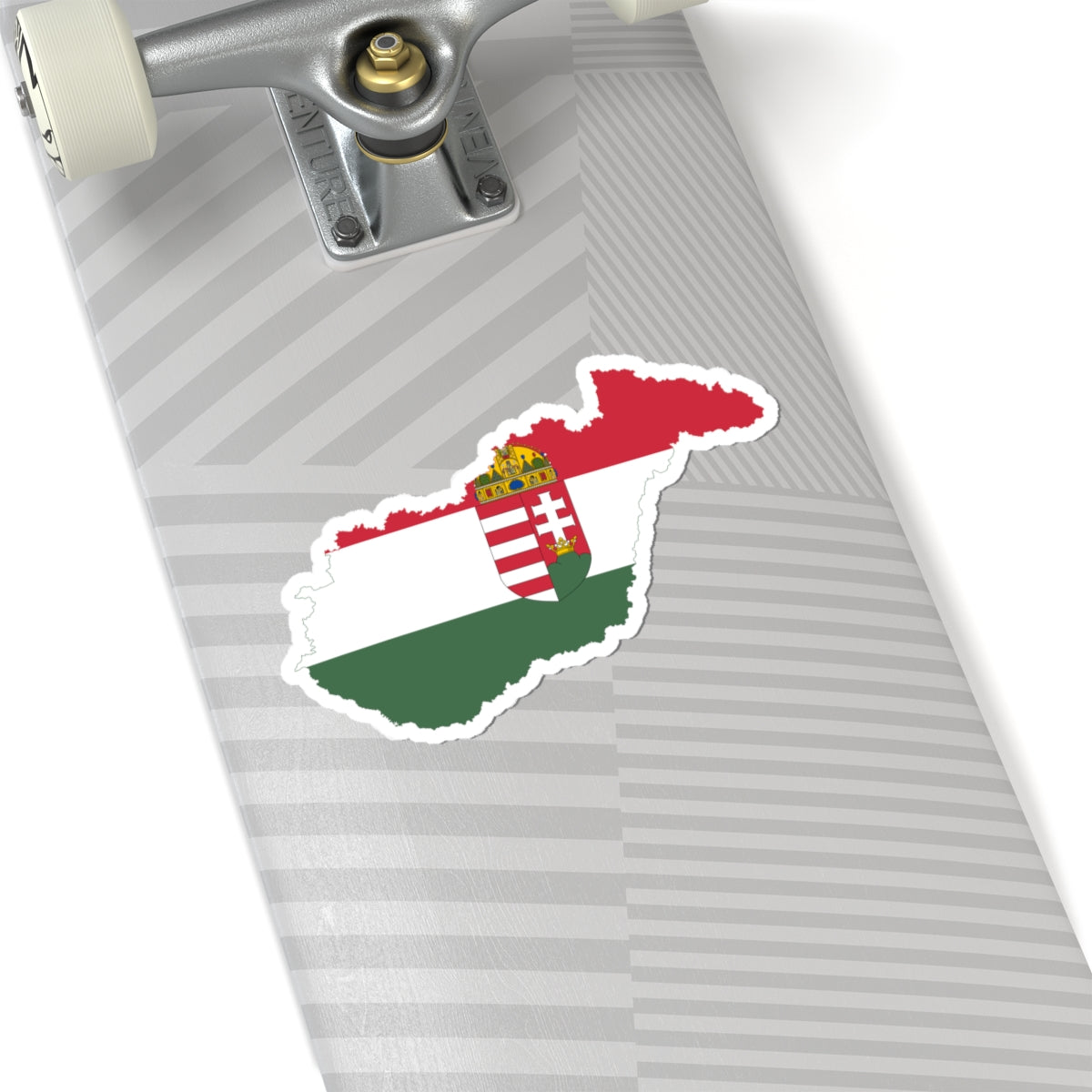 Flag-map of Hungary 1939-1940 (Hungary) STICKER Vinyl Kiss-Cut Decal