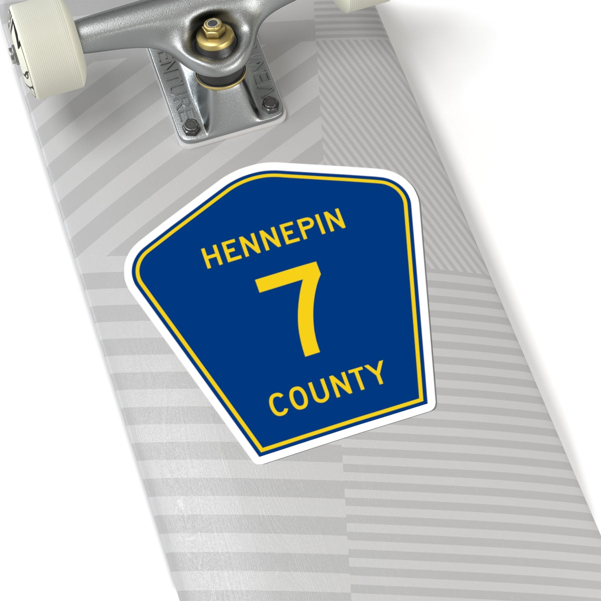 Hennepin County 7 (Minnesota) (Road Sign) STICKER Vinyl Kiss-Cut Decal