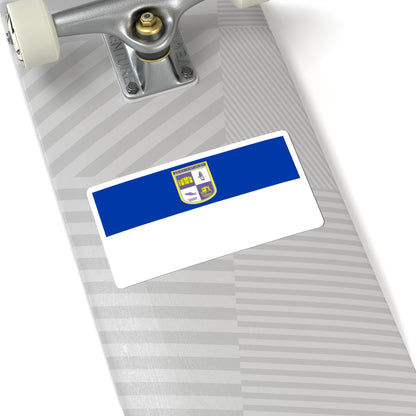 Flag of Dojran Municipality North Macedonia (North Macedonia) STICKER Vinyl Kiss-Cut Decal