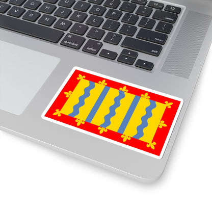 Flag of Cambridgeshire (England) STICKER Vinyl Kiss-Cut Decal