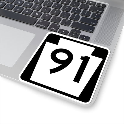 PA-91 (Pennsylvania) (Road Sign) STICKER Vinyl Kiss-Cut Decal