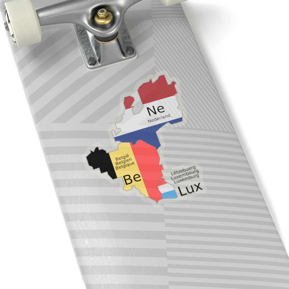 Benelux schematic map (Belgium) STICKER Vinyl Kiss-Cut Decal