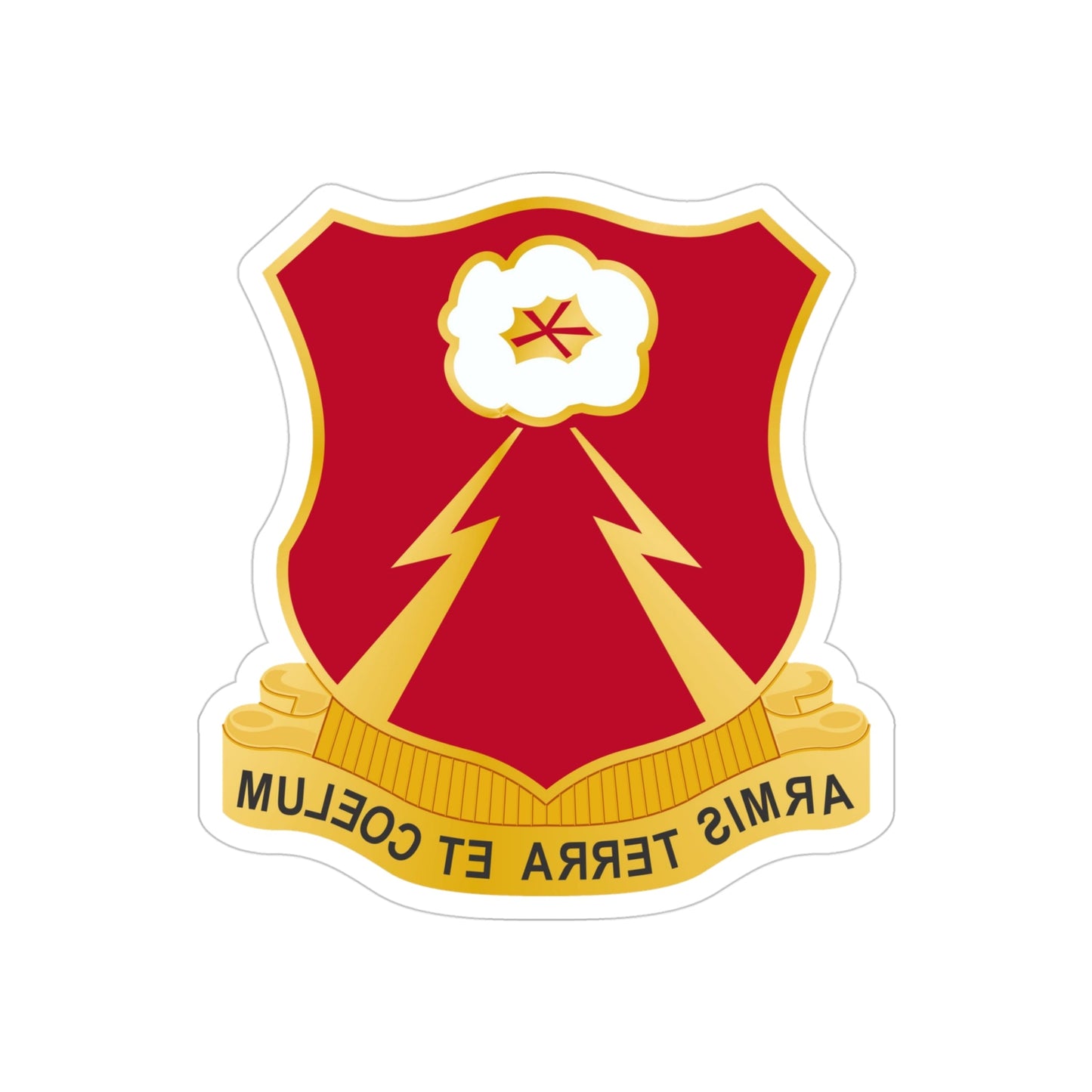 149th Antiaircraft Artillery Automatic Weapons Battalion (U.S. Army) REVERSE PRINT Transparent STICKER-4" × 4"-The Sticker Space