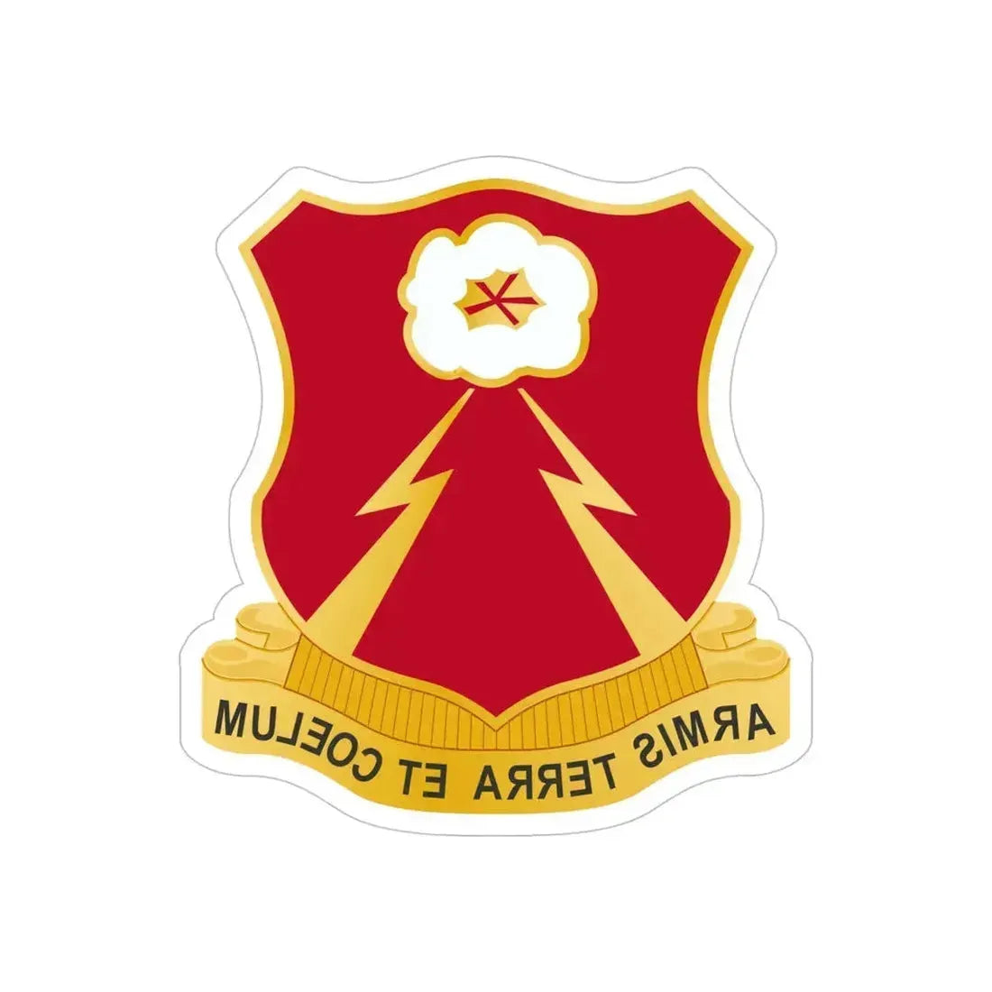 149th Antiaircraft Artillery Automatic Weapons Battalion (U.S. Army) REVERSE PRINT Transparent Die-Cut STICKER 5 Inch Die-Cut Transparent - The Sticker Space
