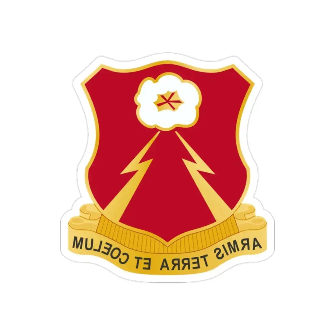 149th Antiaircraft Artillery Automatic Weapons Battalion (U.S. Army) REVERSE PRINT Transparent Die-Cut STICKER - The Sticker Space