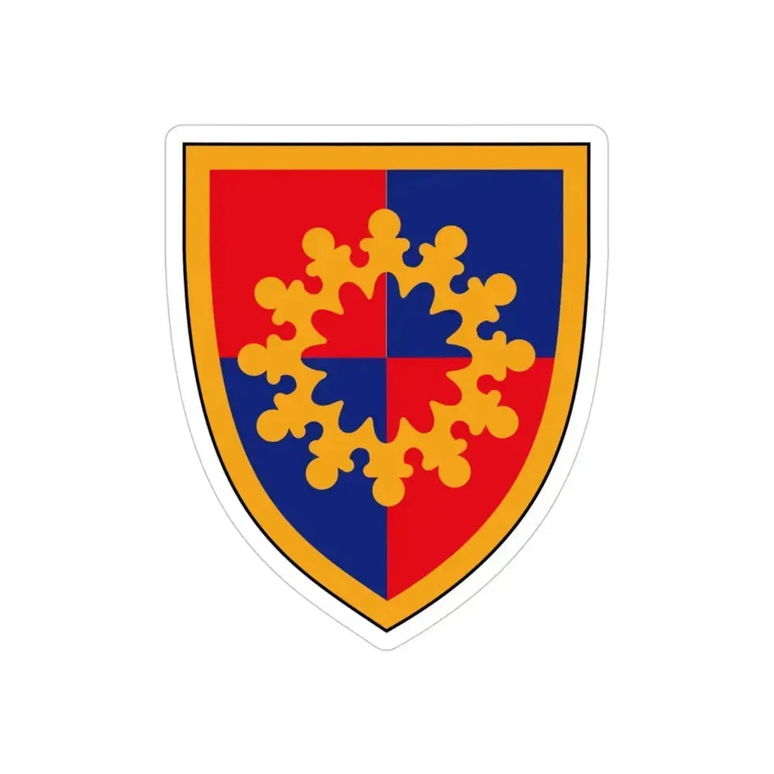 149th Maneuver Enhancement Brigade (U.S. Army) REVERSE PRINT Transparent Die-Cut STICKER 4 Inch Die-Cut Transparent - The Sticker Space