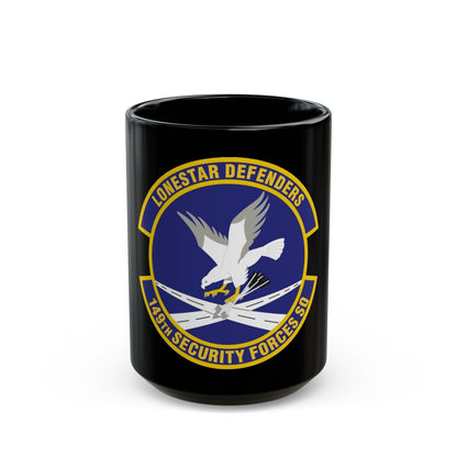 149th Security Forces Squadron (U.S. Air Force) Black Coffee Mug-15oz-The Sticker Space