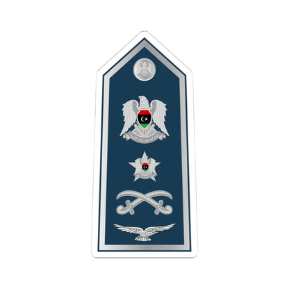 14.Libyan Air Force LG (Libya) (Military Rank) STICKER Vinyl Kiss-Cut Decal 4 Inch White - The Sticker Space