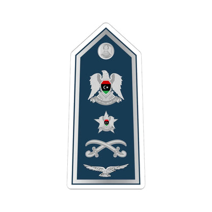 14.Libyan Air Force LG (Libya) (Military Rank) STICKER Vinyl Kiss-Cut Decal 6 Inch White - The Sticker Space