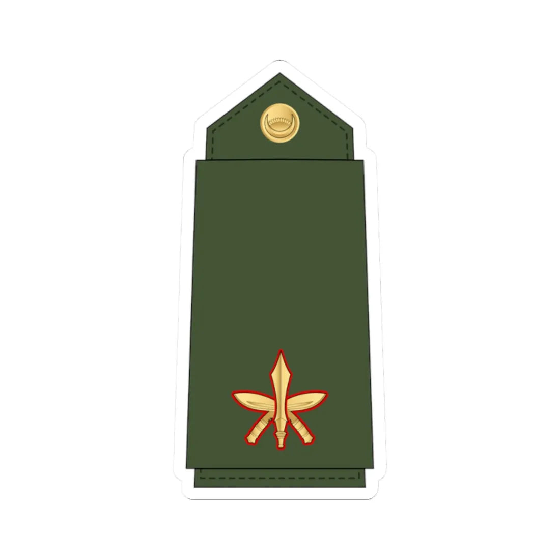 14.Nepalese Army MAJ (Nepal) (Military Rank) STICKER Vinyl Kiss-Cut Decal 2 Inch White - The Sticker Space