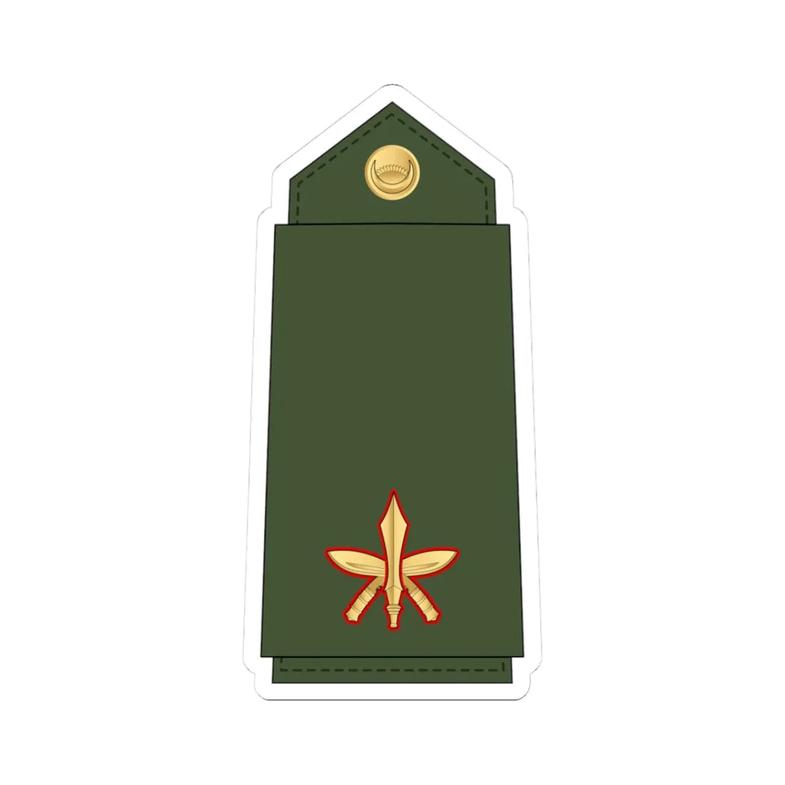 14.Nepalese Army MAJ (Nepal) (Military Rank) STICKER Vinyl Kiss-Cut Decal 3 Inch White - The Sticker Space